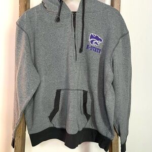 Colosseum Athletics Gray K-State Kansas State Wildcats Hoodie size XL
